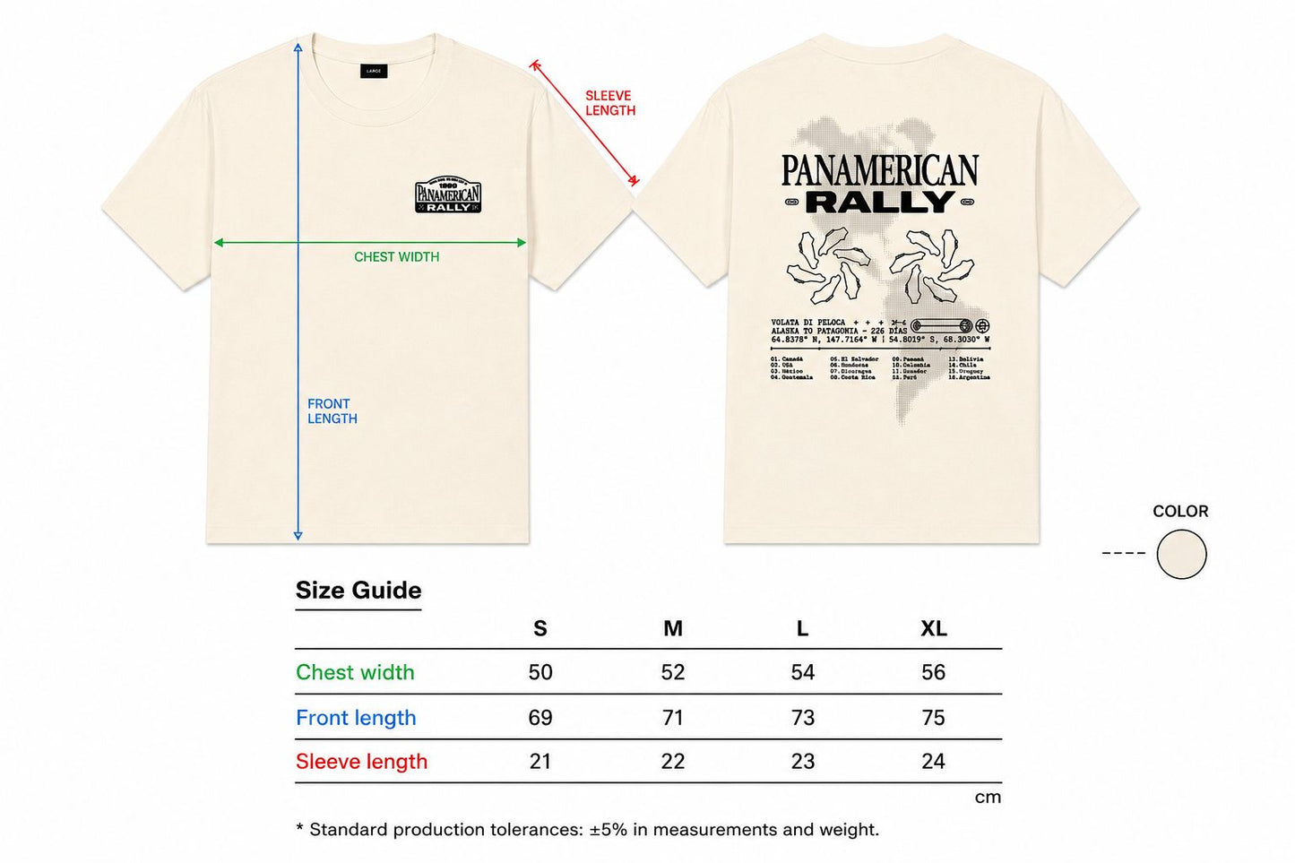 Camiseta 'Panamerican Rally 1998'